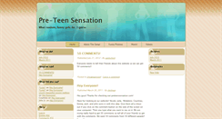 Desktop Screenshot of preteensensation.com